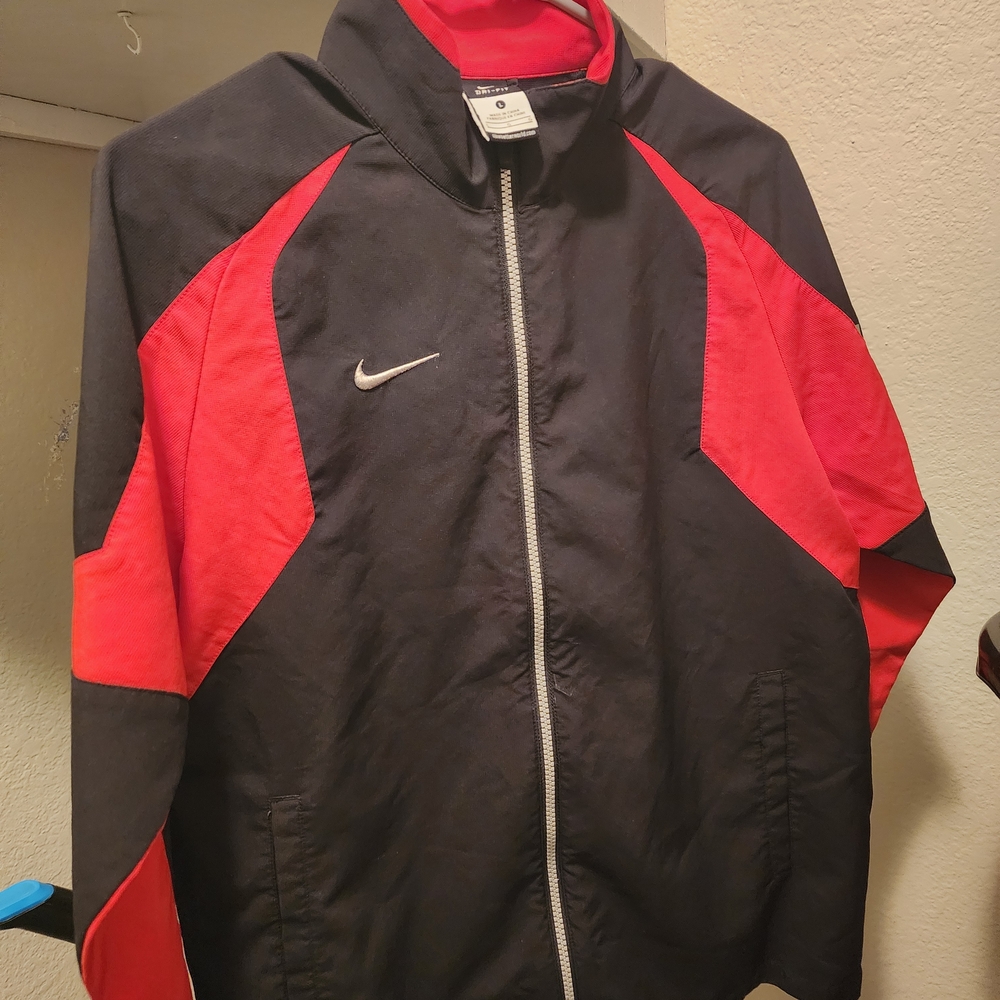 Nike Kids Jacket - Black and Red Accents